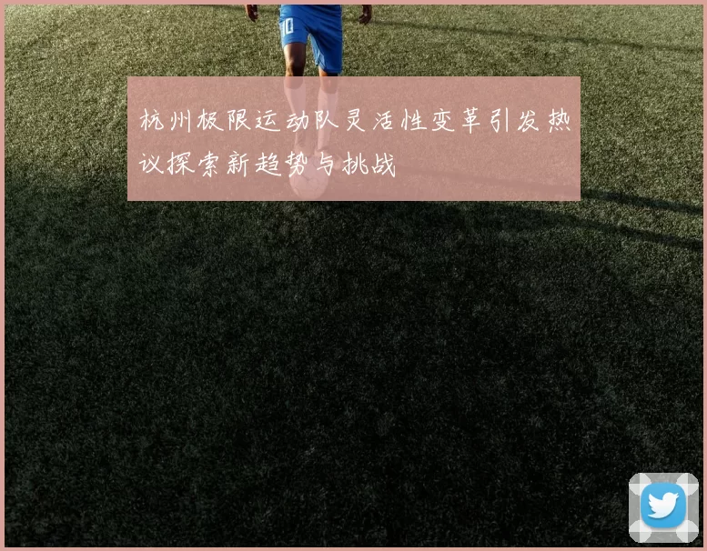 杭州极限运动队灵活性变革引发热议探索新趋势与挑战