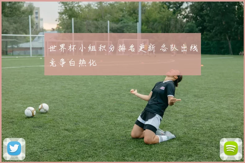 世界杯小组积分排名更新 各队出线竞争白热化