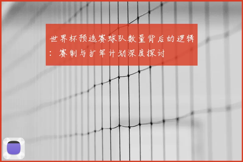 世界杯预选赛球队数量背后的逻辑：赛制与扩军计划深度探讨